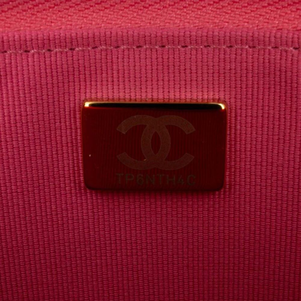 Pre Loved chanel Quilted Wallet on Chain Women Pink Crossbody Bags - Picture 6 of 8